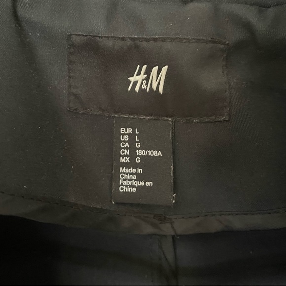 Men’s H&M Long fit charcoal jacket (raincoat) - Picture 3 of 3